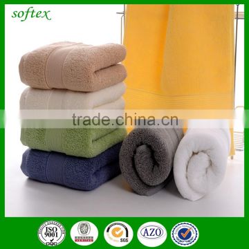 100%cotton 21s2 plain dobby 36x76cm 170g thick solid color hotel face towel