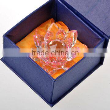 Elegant Crystal Lotus Flower Candle Holder Wedding Favors Quality Choice photo-5