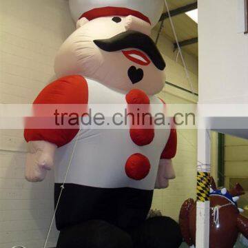High quality vivid charactor inflatable chef cartoon for advertising