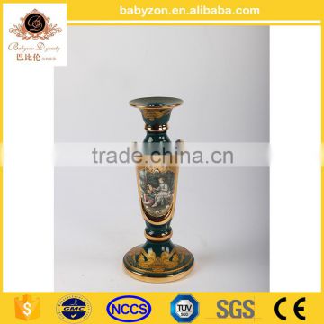 promotional 16" ceramic candle holder for home decoration