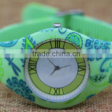 Fashion Mature Ladies Silicone Wrapped Japan Movt Wrist Watch photo-3