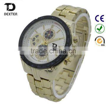 mens real gold alloy classics watch