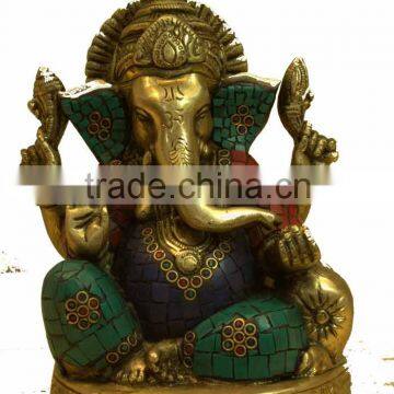 Ganesha Sitting with One Couch 7"