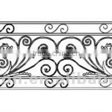 Top-selling artistic rod iron balcony railings designs