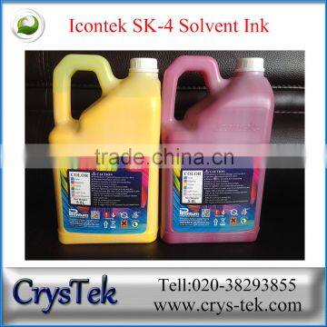 CRYSTEK Original Icontek SK4 solvent ink for SPT 510/1020 print head for flex printing