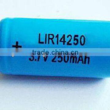 3.6v li ion recharge battery /lir14250 lithium ion battery pack 3.6v 250mah