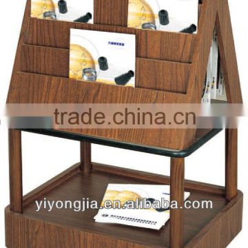 wooden information stand