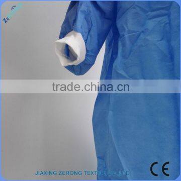Sample Free Blue Disposable pp Isolation Gown