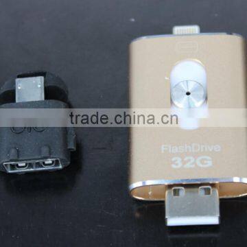 Wholesale fast drives for iphone/ipad/ipod/andoir 16GB/32GB/64GB/128GB OTG i-Flash Drive