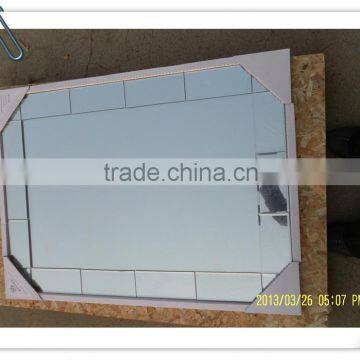 Wholesale new designed bevel framed wall decorative glass mirror
