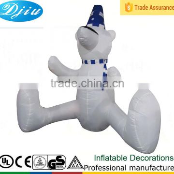 DJ-180 6ft japanese white inflatable christmas sitting bear panda decoration outdoor garden items