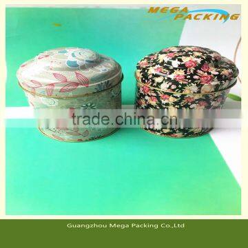 Wholesale Custom Empty Round Can Tea Metal Tin Box