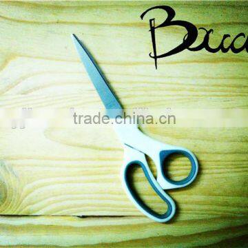 Soft handle hot sale office scissors with plastic and TPR handle BD-S1703