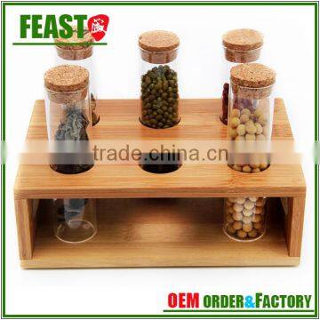 2015 best selling decorative kitchen wooden spice rack