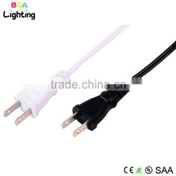 Japan power supply cord plug with flat wire