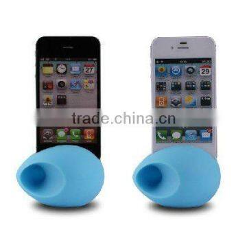 VIVID and fashion silicone music egg mini speaker for iphone 4/4s