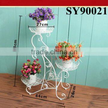 Tall white indoor modern flower stand