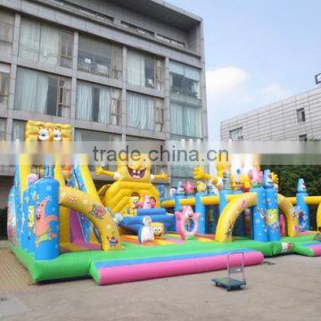 inflatable playground amusement park/ spongebob inflatable play center