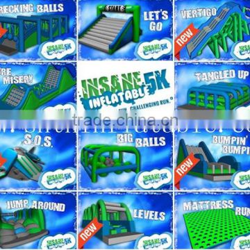 2016 popular adult inflatable insane 5K obstacles run / inflatable 5K obstacle run                        
                                                Quality Choice