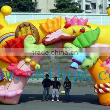 huge inflatable cartoon archway