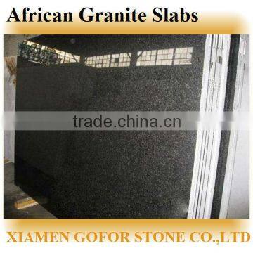 Polished African Black Granite Slab