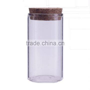 glass herb storage jars cork lid 100ml