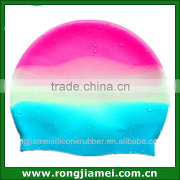 Hot selling sport custom printing silicone swim cap