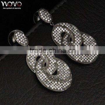 Alibaba China new design fashion design women brass earring