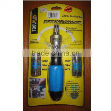26pcs ratchet screwdriver set