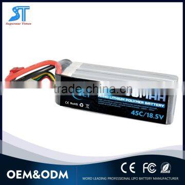 Polymer LiPo Li-Polymer Battery 2/3/4/5/6S 18.5v 6000mah 40C-75C battery pack