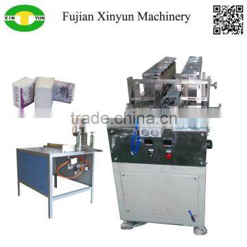 Semi automatic facial tissue film wrapping machine