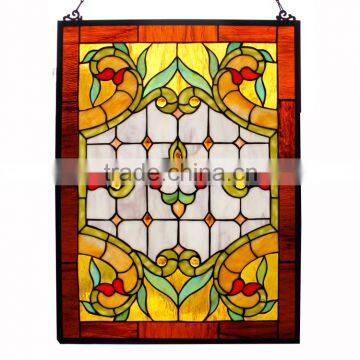 TW1824007, W18"H24" tiffany panel, hanging panel, tiffany windows, stained glass panel, stained glass windows