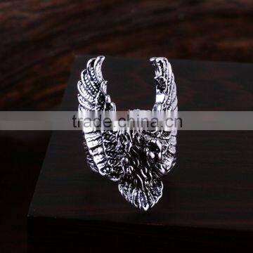 hot new design fashion jewelry men's ring creature ring old silver ring for boy