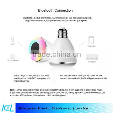 Top products hot selling bluetooth led light bulb speaker