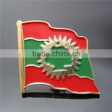 Africa Area Flag Logo Country Flag Badge / Hight Quality Painting Gold Pin Badge