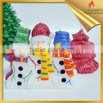 snowman christmas Candle art gift candle for holidays