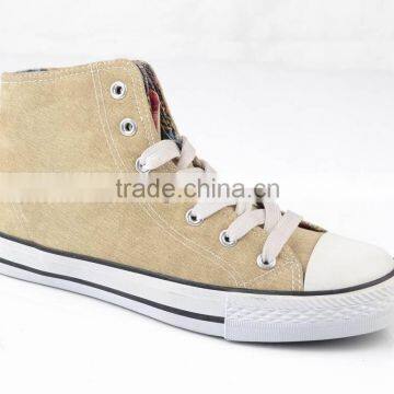 High Top Canvas Sneakers Lace up China Wholesale for Teenager photo-4