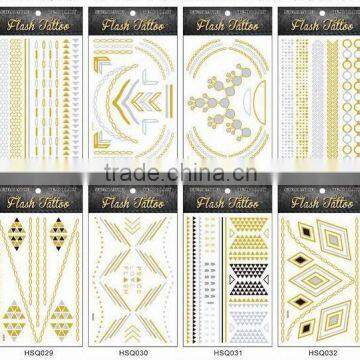 2015 Hot Selling Tattoo Sticker,temporary Tattoo Sticker,Eco-friendly Non-toxic Gold Tattoo Sticker photo-3