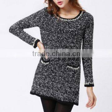 Slim women long sweater tops