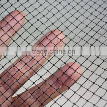 Small hole Anti bird garden netting,plastic,black,aperture size 12mm square hole