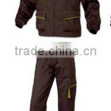 Marron Style 65% Cotton 35% Polyester 4 Packets Breathable Working Clothes photo-3