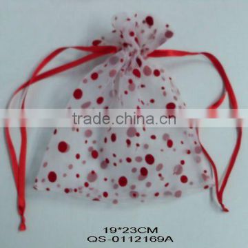 Hot sale Valentine organza gift bag