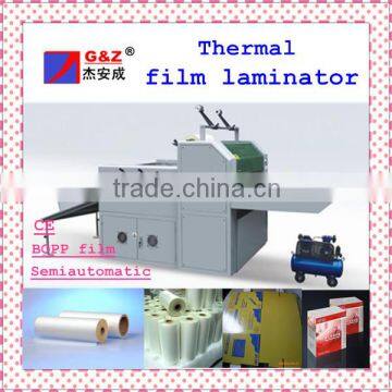 Good service semiautomatic carton box bopp thermal film laminator