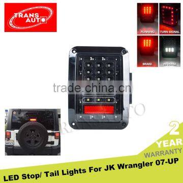 New DOT SAE Jeep Wrangler Black LED Taillights for Jeep JK