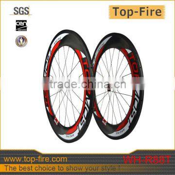 Newest design and fashion stable road tubular wheels, 100% carbon UCI standard wheels