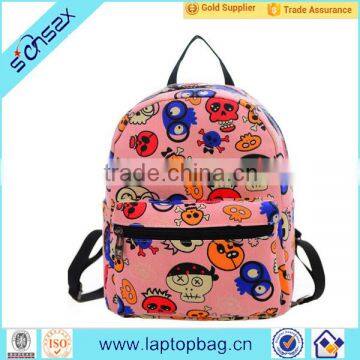 2016 New Design Fashion School Bag Canvas Stylish College Backpack photo-6