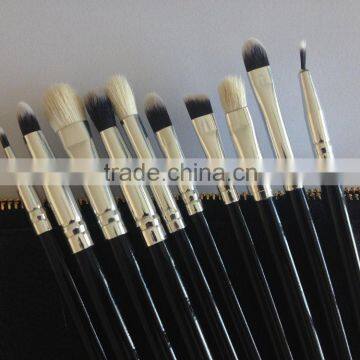 Pro Eye Brush Set 10pcs Makeup Eye Shadow Pencil Blending Concealer Brushes With PU Leather Bag photo-2