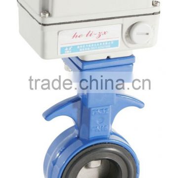 wafer electric butterfly valve with actuators ( CE and ISO)