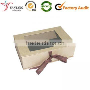 2016 New Design Custom Paper Box With Clear PVC Window