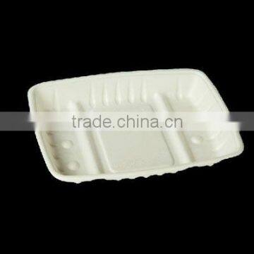 10" paper pulp/bagasse tray